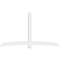 Ekena Millwork Bellingham Architectural Grade PVC Gable Bracket, 108"W x 63"H x 4"D x 6"F, 14/12 Pitch GBP108X63X0406BEL00 - alternate 3